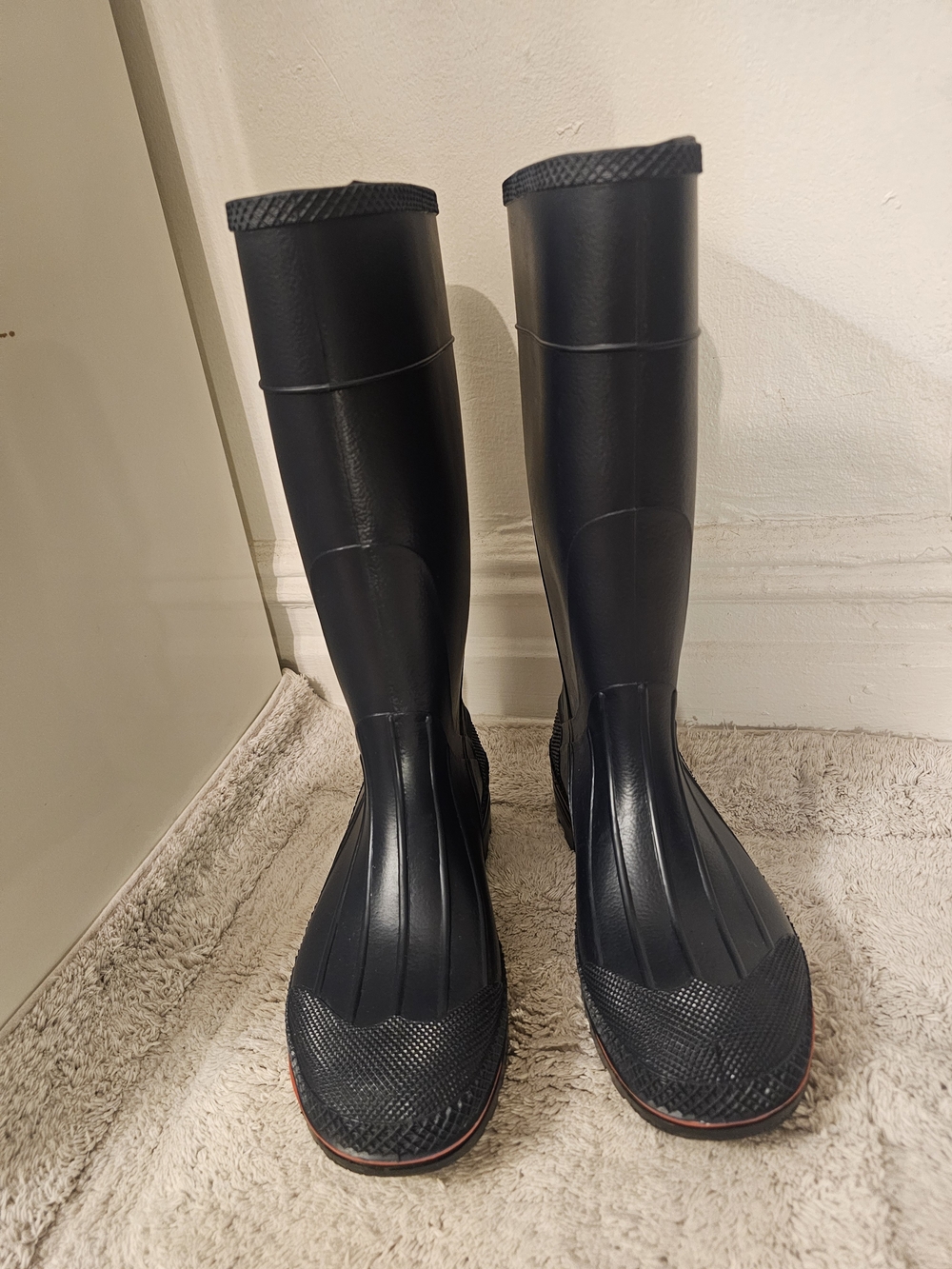 Women's Navy Waterproof Rain Boots by Bogs - Tall Slip-On Style